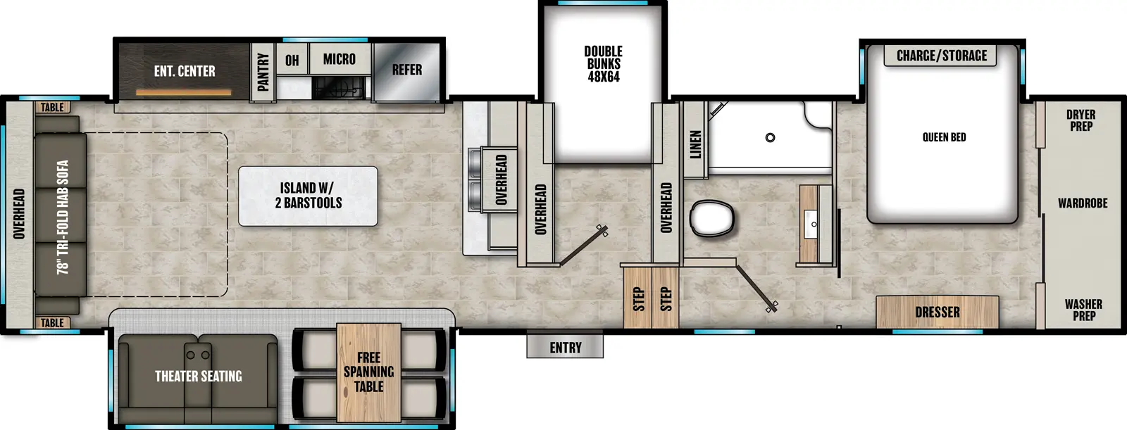 Chaparral 360IBL Floorplan